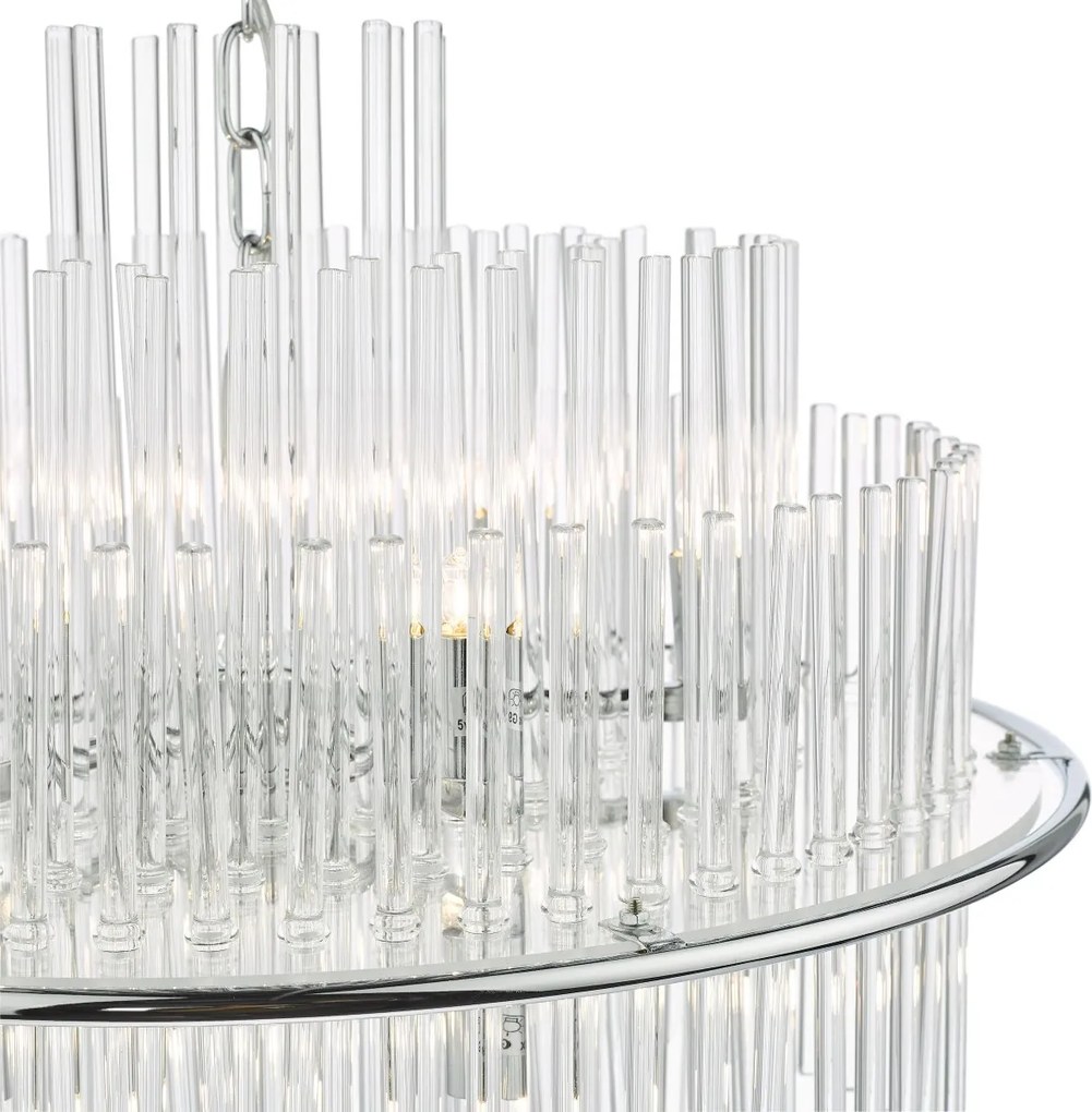 Dar Lighting glamour modern függeszték lukas csiszolt króm darluk1750