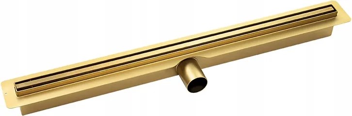 Lineáris Lefolyó 90CM Arany Slim Keskeny Rács Rozsdamentes Acél Laveo