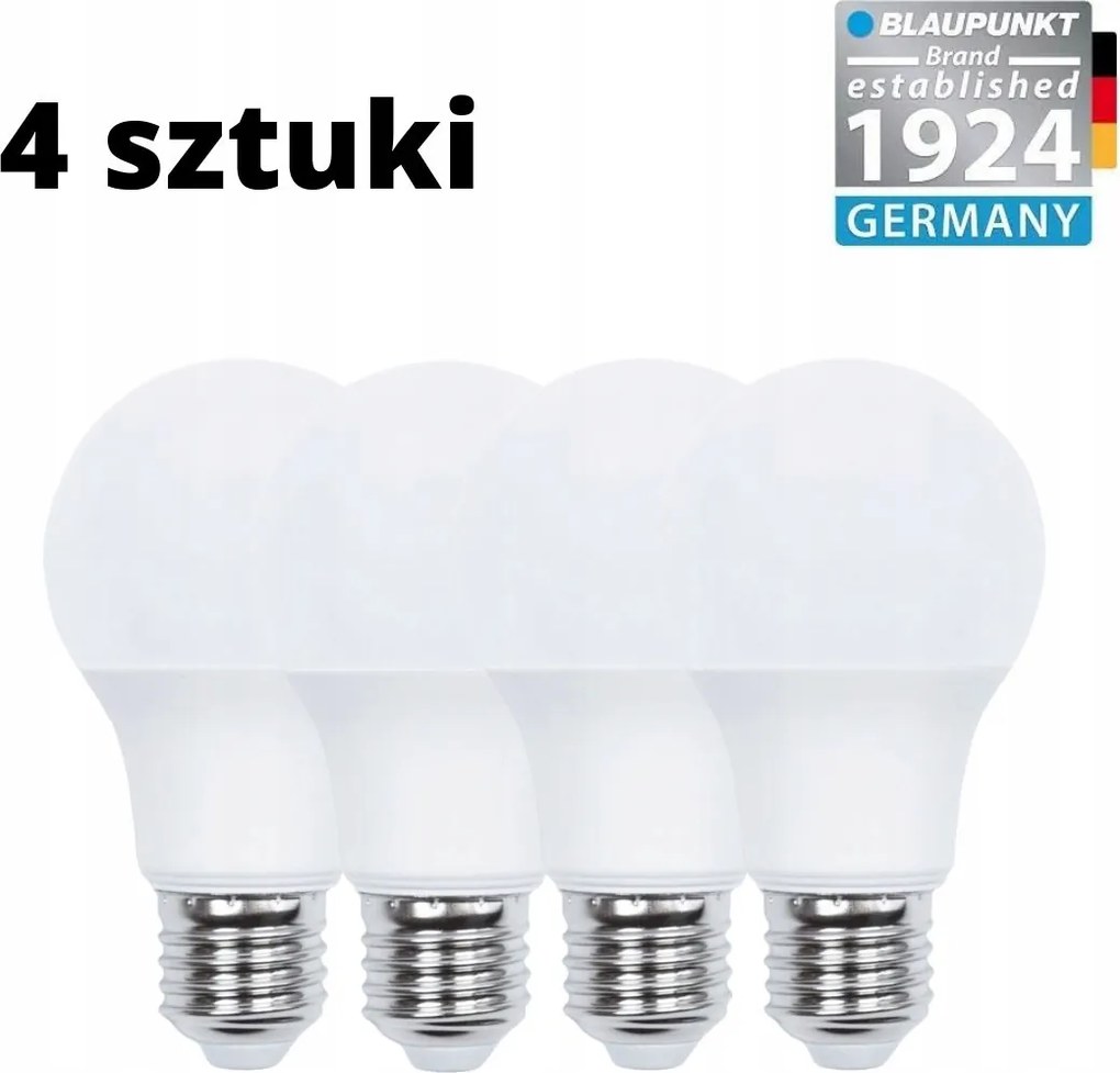 Led izzó Blaupunkt A60 E27 6W természetes fehér 4000K 600 lumen 4 db