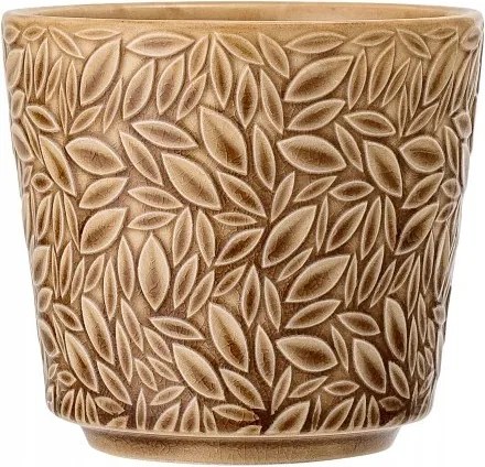 Kő kaspó Ø10,5 cm Bloomingville, sárga