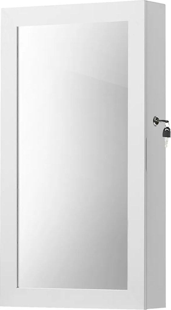 Tükörszekrény zárható ékszerszekrény fali ékszertartó