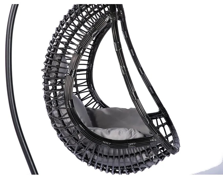 Tahiti sötétszürke műrattan függőfotel - Bonami Selection