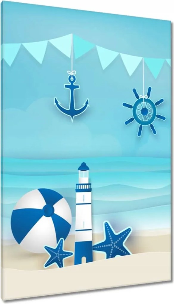 Vászonkép 80x120 Gyerek tengerész motívum