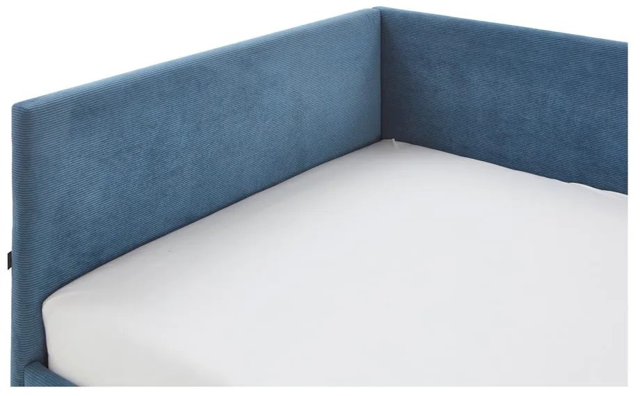 Kék ágyneműtartós sarok gyerekágy 120x200 cm Cool – Meise Möbel