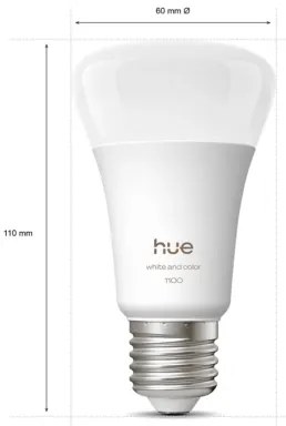 LED dimmelhető izzó Philips Hue WACA E27/8,1W/230V 1000-20000K
