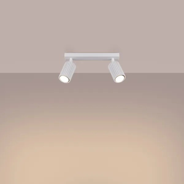 Sollux SL.1542 - Spotlámpa KARBON 2xGU10/10W/230V fehér