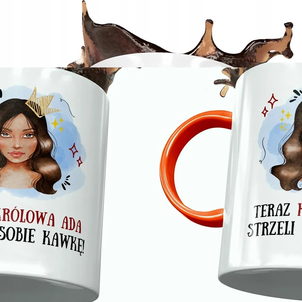 Narancssárga Bögre Ady Feleség Barátnő Ajándék Nyomtatott Fotóval