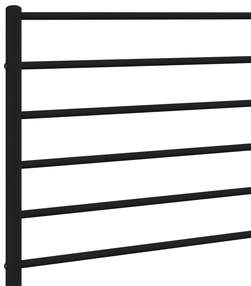 fekete fém fejtámla 120 cm