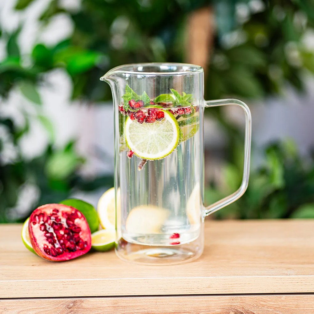 4Home Double Hot&Cool hőálló üvegkancsó, 1 l