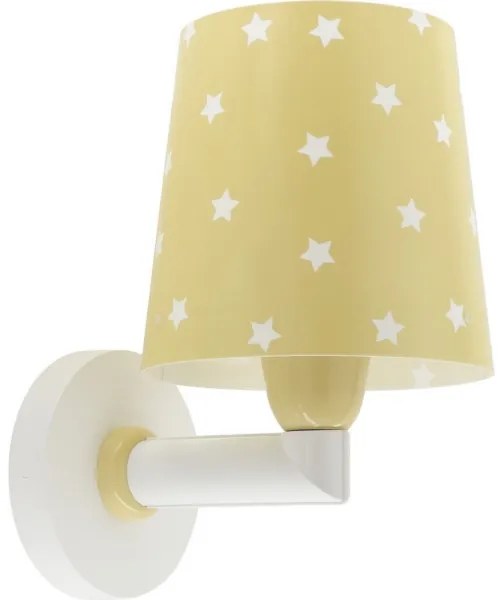Dalber 82219A - Gyermek fali lámpa STAR LIGHT 1xE27/60W/230V sárga