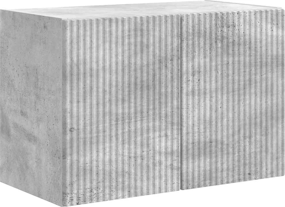 vidaXL TV Fali Szekrény Beton Szürke 59,5 x 31 x 40 cm Faanyag
