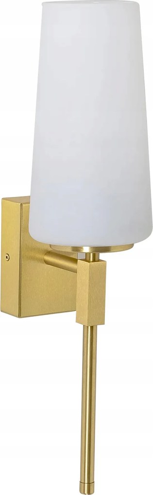 Fali lámpa Zuma Line Vincenza E27 15W szálcsiszolt sárgaréz opál