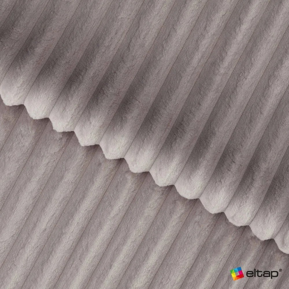 Szürke kordbársony kinyitható kanapé 256 cm Cotonn – ELTAP