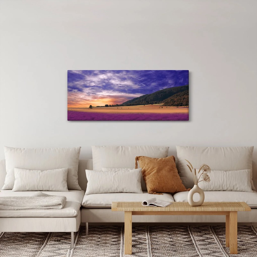 A levendula rét képe (120x50 cm)
