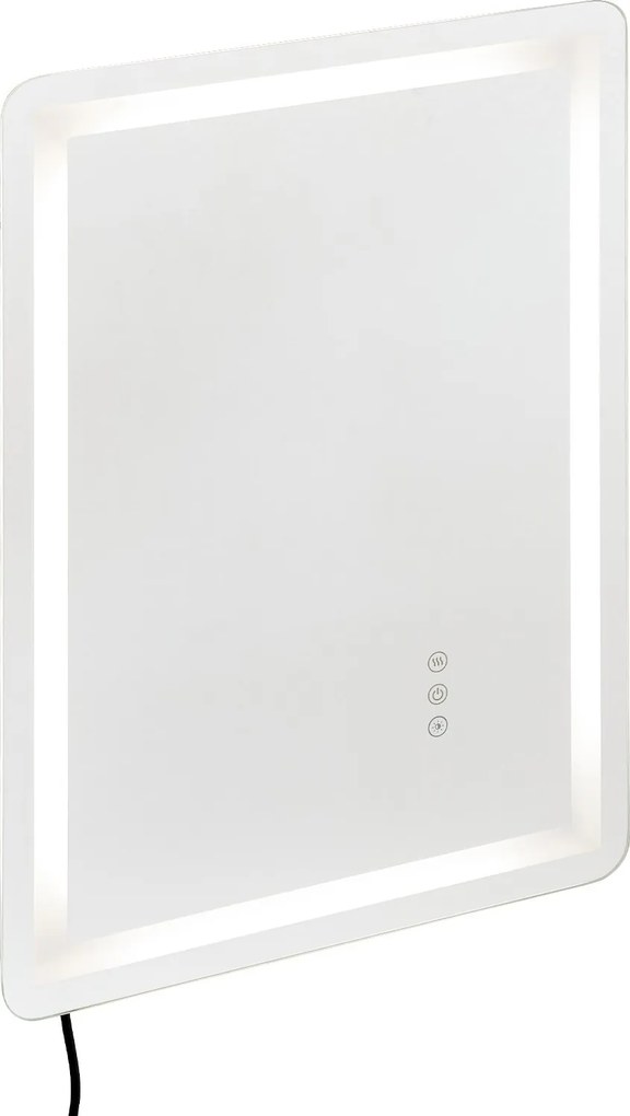 LED-es fürdőszobai tükör 50x70 cm háttérvilágítással és Anti-Fog funkcióval