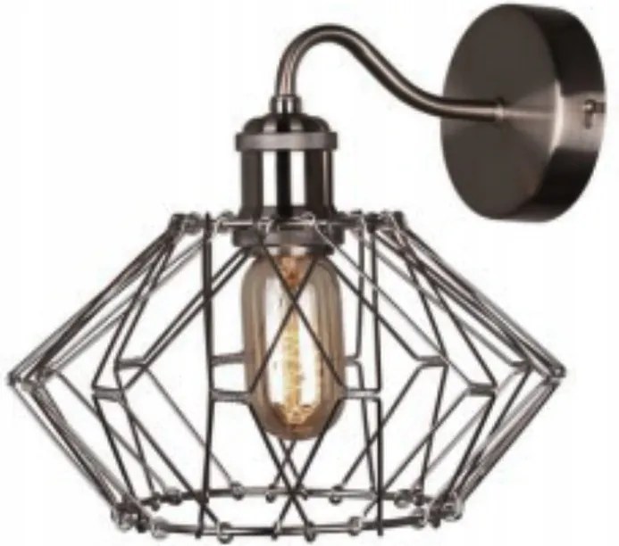 Cameleon fali lámpa 1 lángos fekete 237401-29