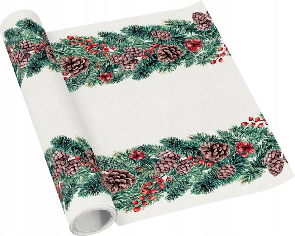 Karácsonyi asztali futó karácsony 40cm x 5m 1db
