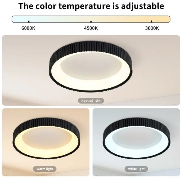 Brilagi - Dimmelhető LED mennyezeti lámpatest FALCON MODERN LED/54W/230V 60 cm, fekete + távirányító