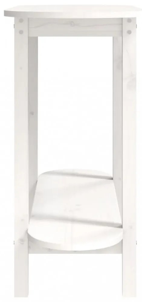 vidaXL fehér tömör fenyőfa tálalóasztal 110 x 40 x 80 cm