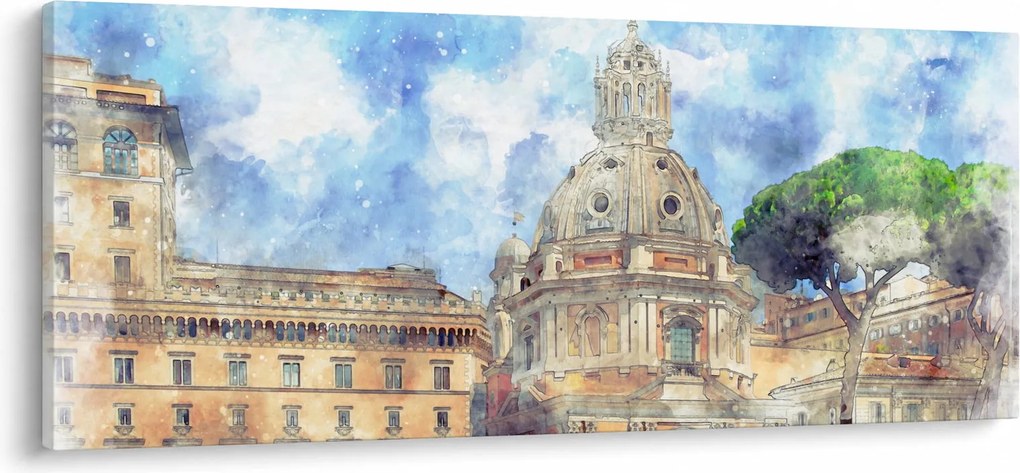 Kép - Santa Maria di Loreto temploma, Róma, Olaszország (120x50 cm)
