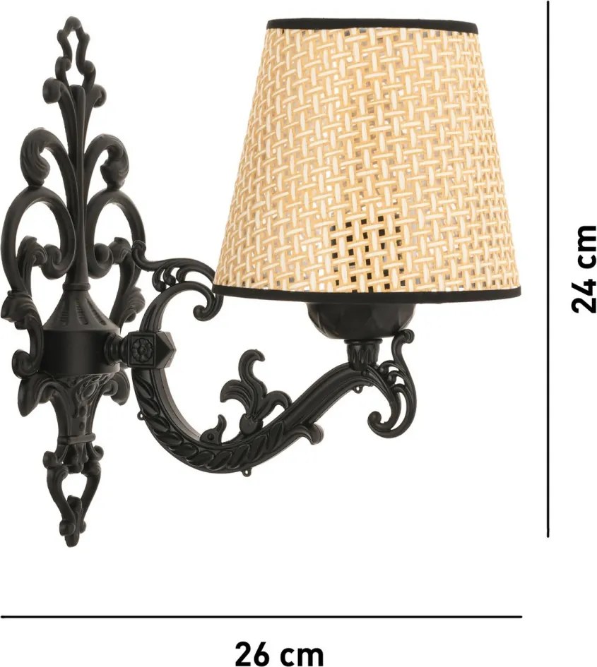 Claire Coral - Black, Oak