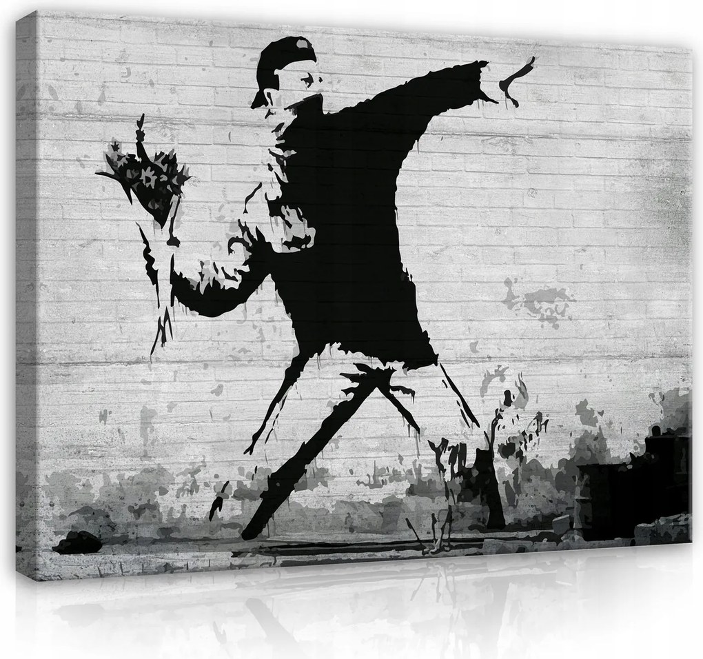 Banksy Modern Vászonkép Nappali Hálószobába Vászonkép XXL 100x70