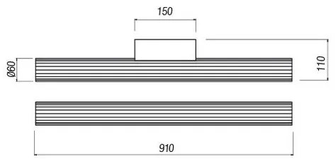 Redo 01-2593 - RIGAL LED fürdőszobai tükörvilágítás, 18W, 230V, IP44, króm/fehér