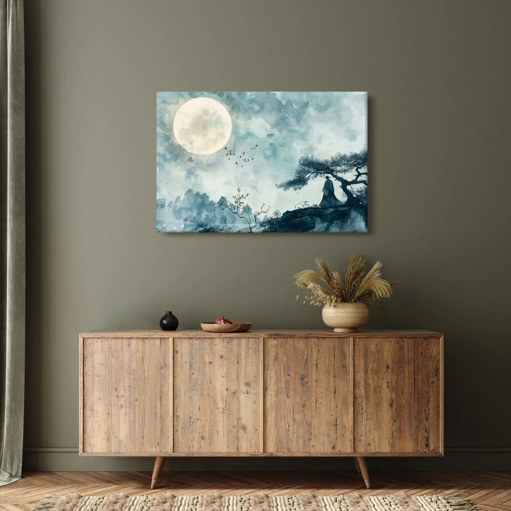 Kép - Telihold festmény (90x60 cm)