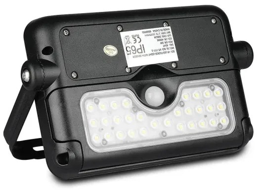 LED napelemes reflektor érzékelővel LED/5W/3,7V IP65 4000K 3000 mAh