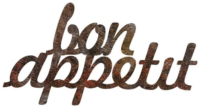 Fém fali dekoráció, Rusty Bon Appetit