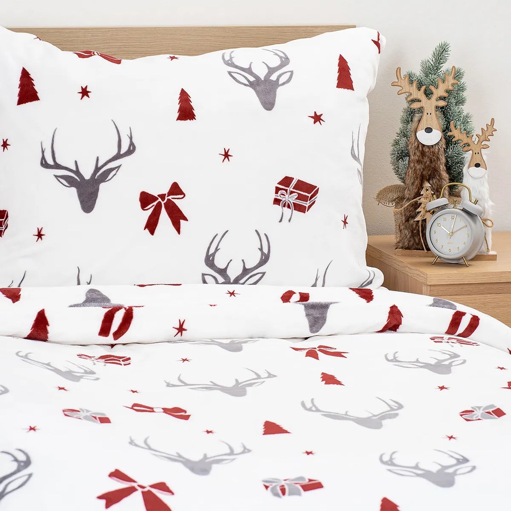4Home  Stag & Bows mikroflanel ágynemű, 140 x 220 cm, 70 x 90 cm