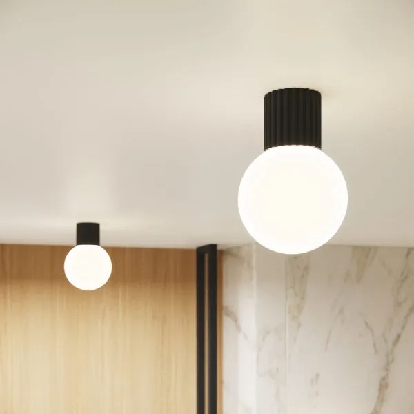 Sollux SL.1713 - Fürdőszobai mennyezeti lámpa HALO 1xG9/8W/230V IP44 fekete