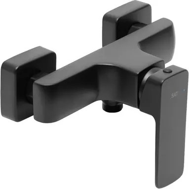 Zuhany csaptelep SAT Brevis zuhanyszett nélkül 150 mm fekete matt SATBSBRE268C