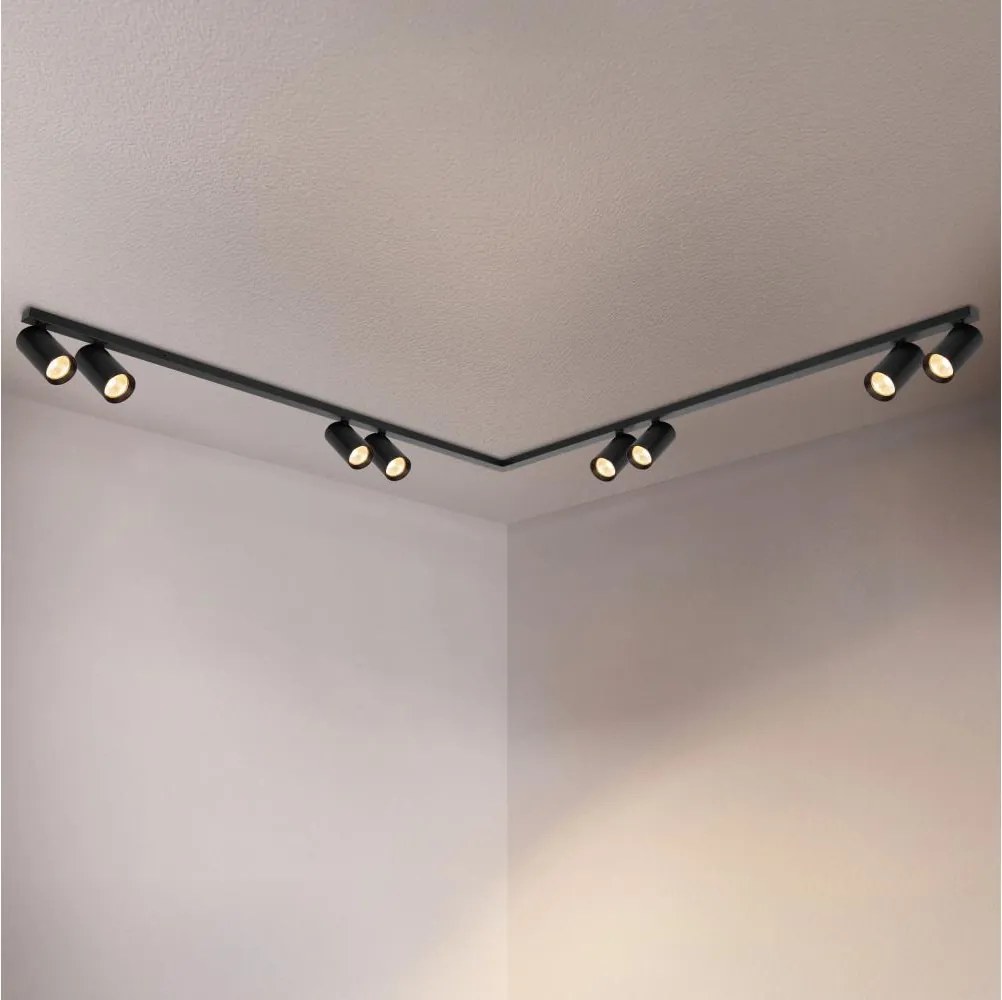 Brilagi - SELE LONG spotlámpa 8xGU10/30W/230V fekete