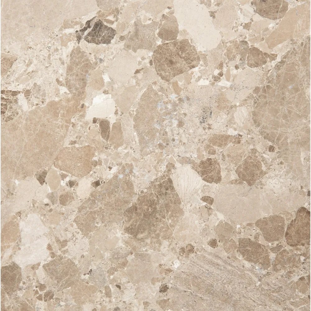 Világosbarna márvány kerek étkezőasztal ø 130 cm Naxos – Actona