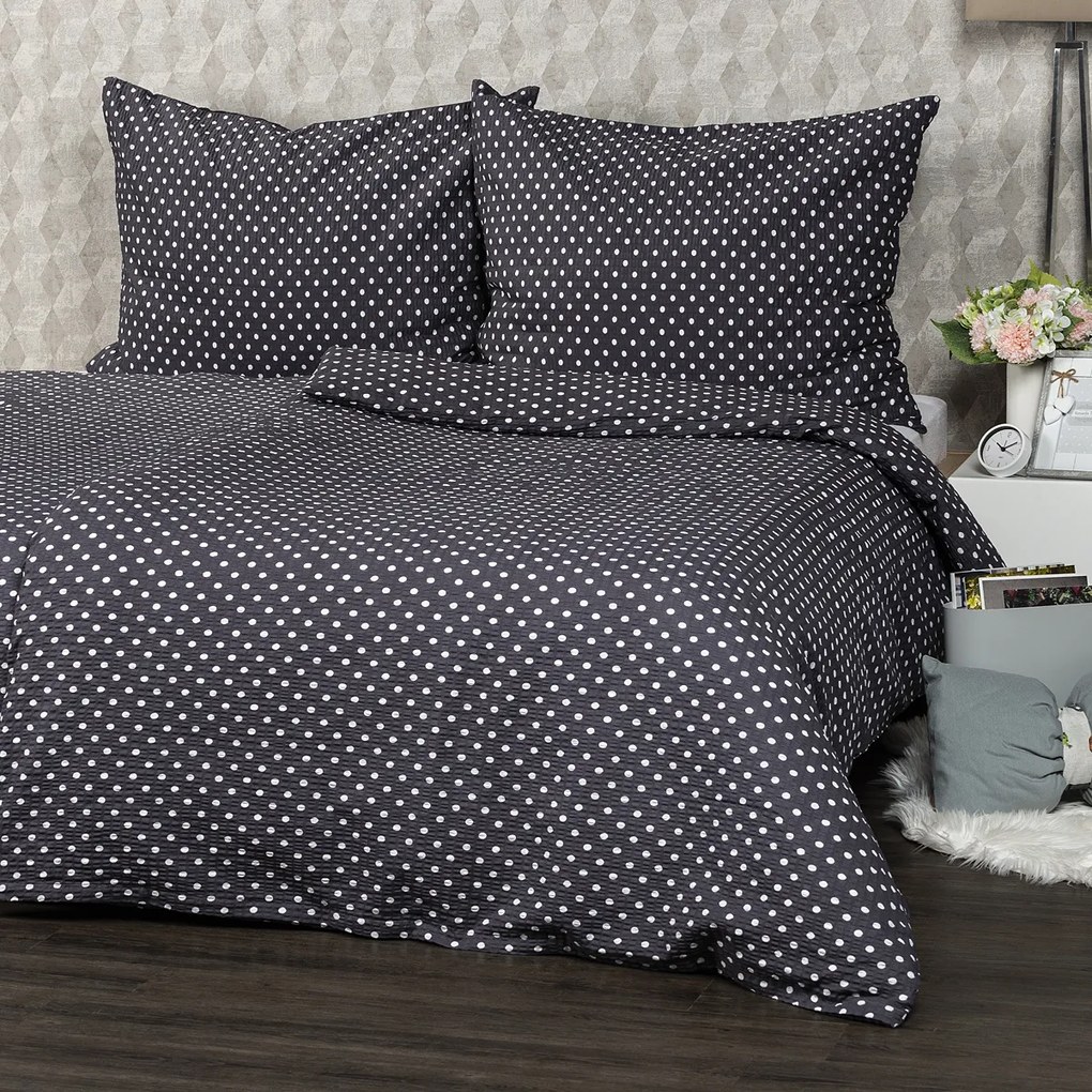 4Home szürke pöttyös krepp ágyneműhuzat