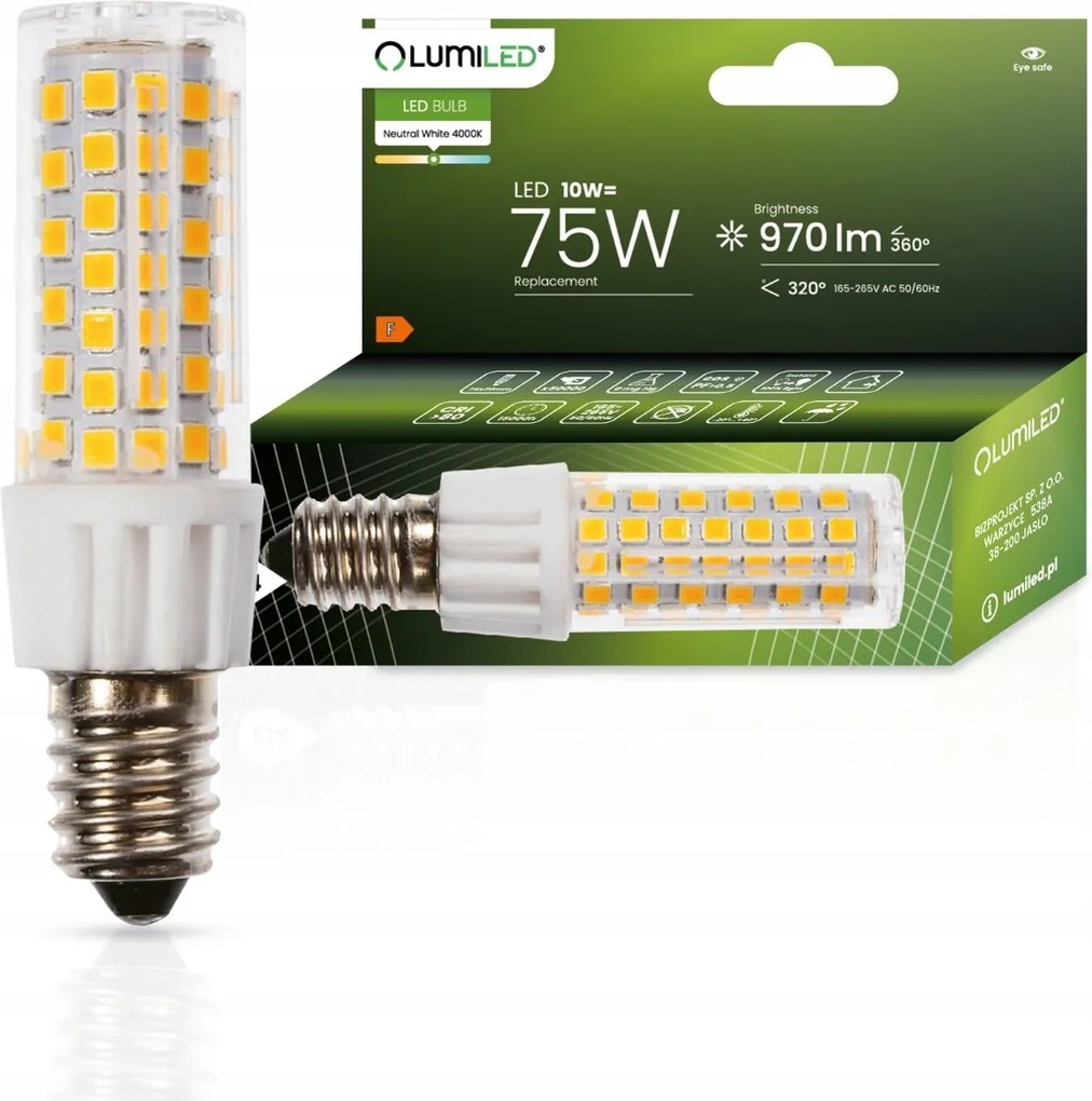 Led izzó Hűtőszekrény E14 10W 970lm 4000K Lumiled