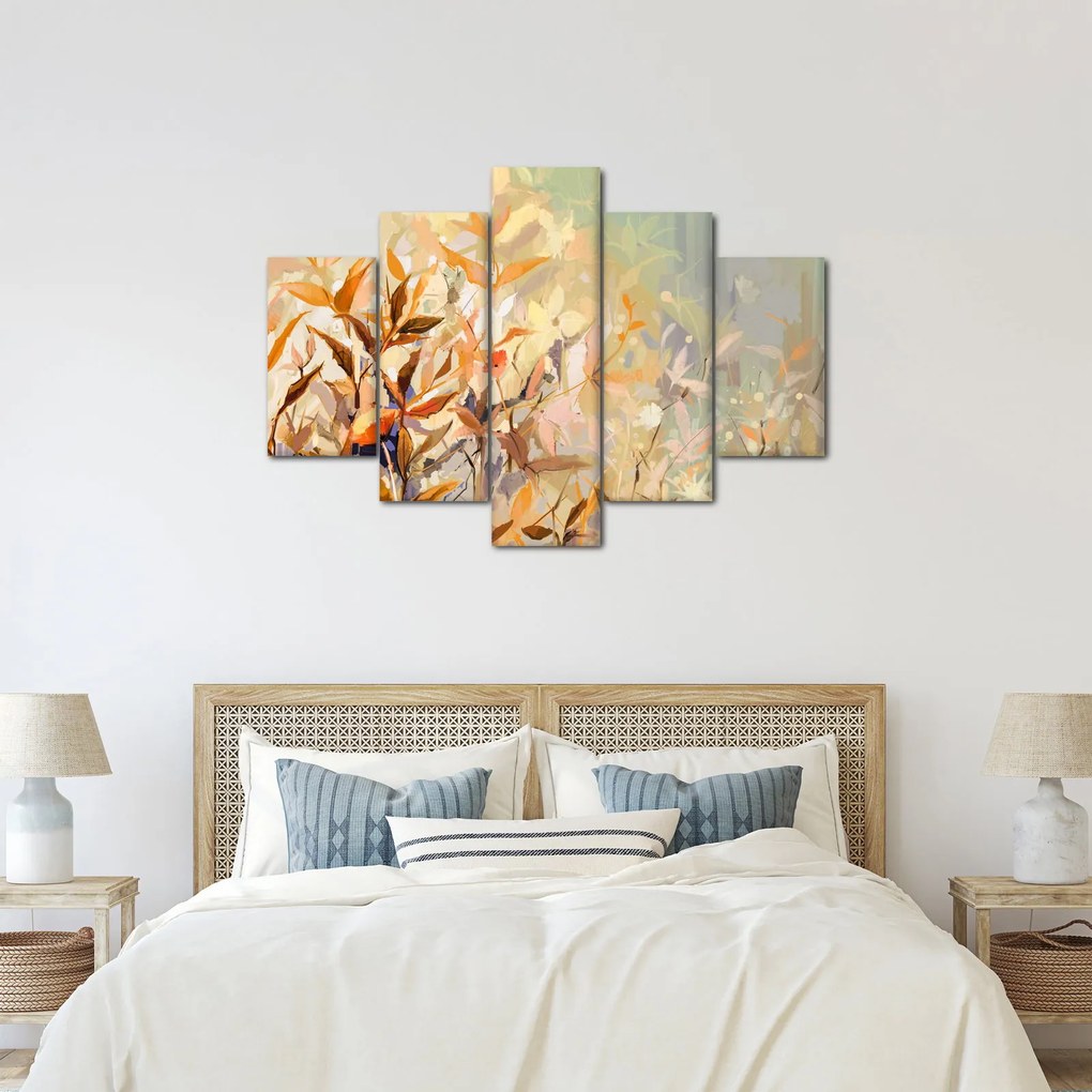 Kép - Festett növények (150x105 cm)