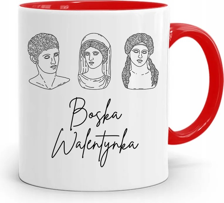 Piros Bögre Valentin Napra Isteni Valentin Nap nyomott mintával