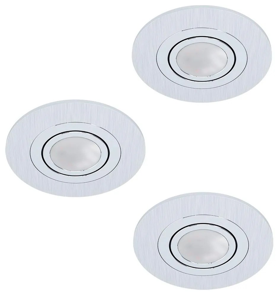 Eglo Eglo 98639 - KÉSZLET 3xLED Beépíthető lámpa AREITIO 3xGU10/5W/230V EG98639