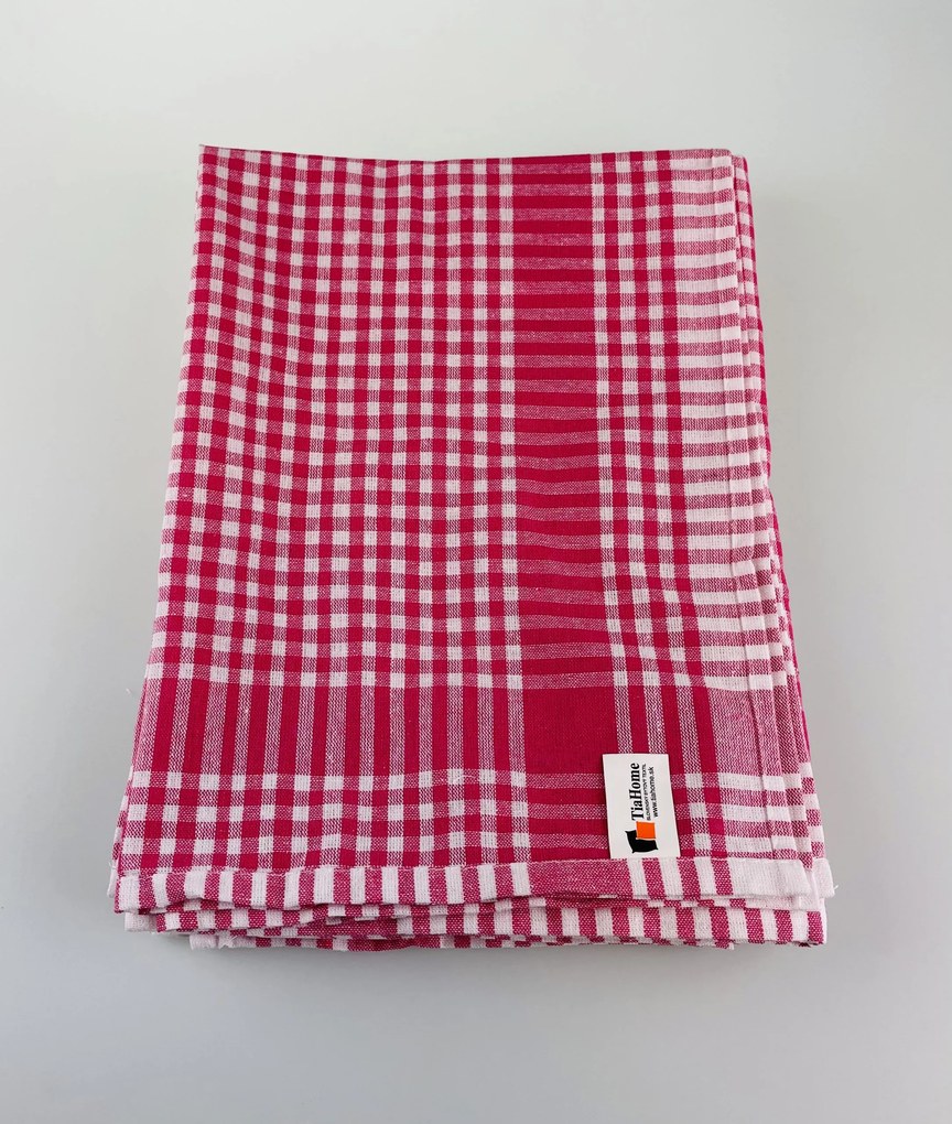 Konyhai pamut törölköző Piros 50x70cm TiaHome