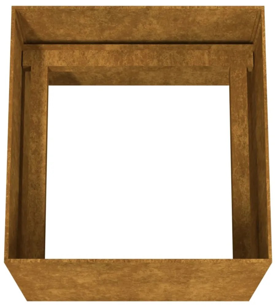 corten acél növénytartó 40x41x40 cm