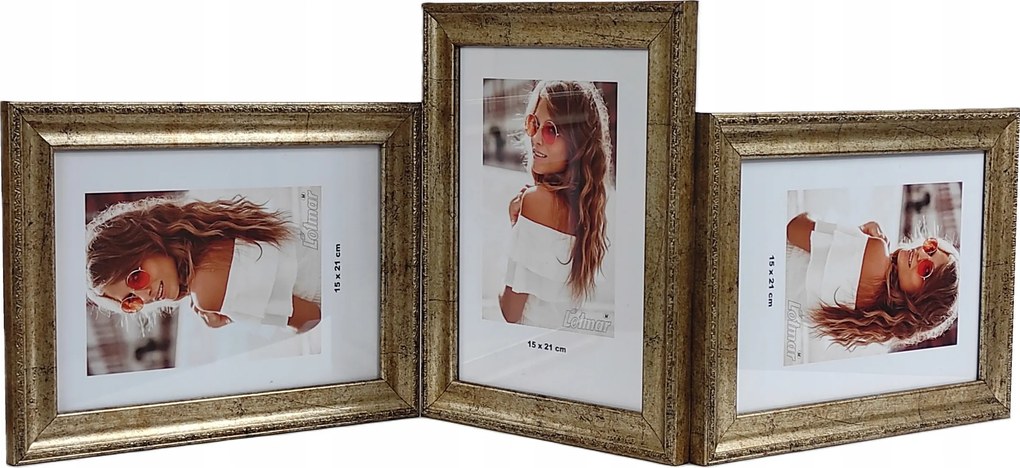 Veneto multikeretes Galéria 15x21 cm Hármas szint/függőleges/vízszintes Arany