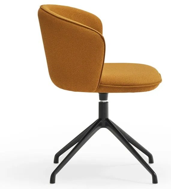 Mustársárga kárpitozott étkezőfotel szett 2 db-os Add – Teulat