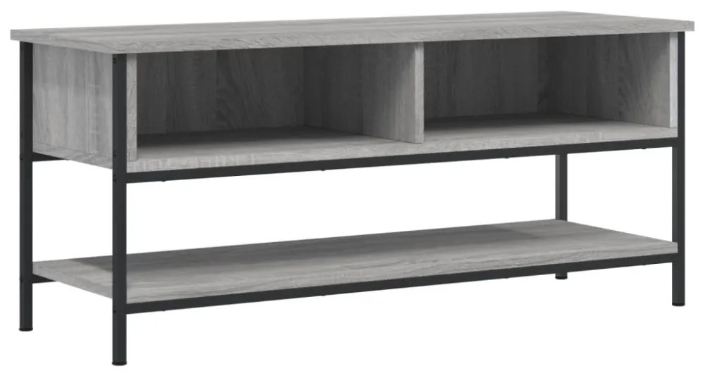 szürke sonoma színű szerelt fa TV-szekrény 100 x 35 x 45 cm