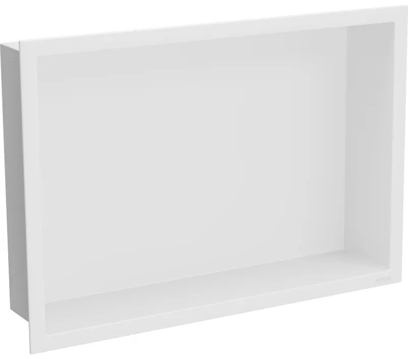 Mexen X-Wall-R fürdőszoba süllyesztett polc kerettel 45 x 30 cm, Fehér - 1920453010