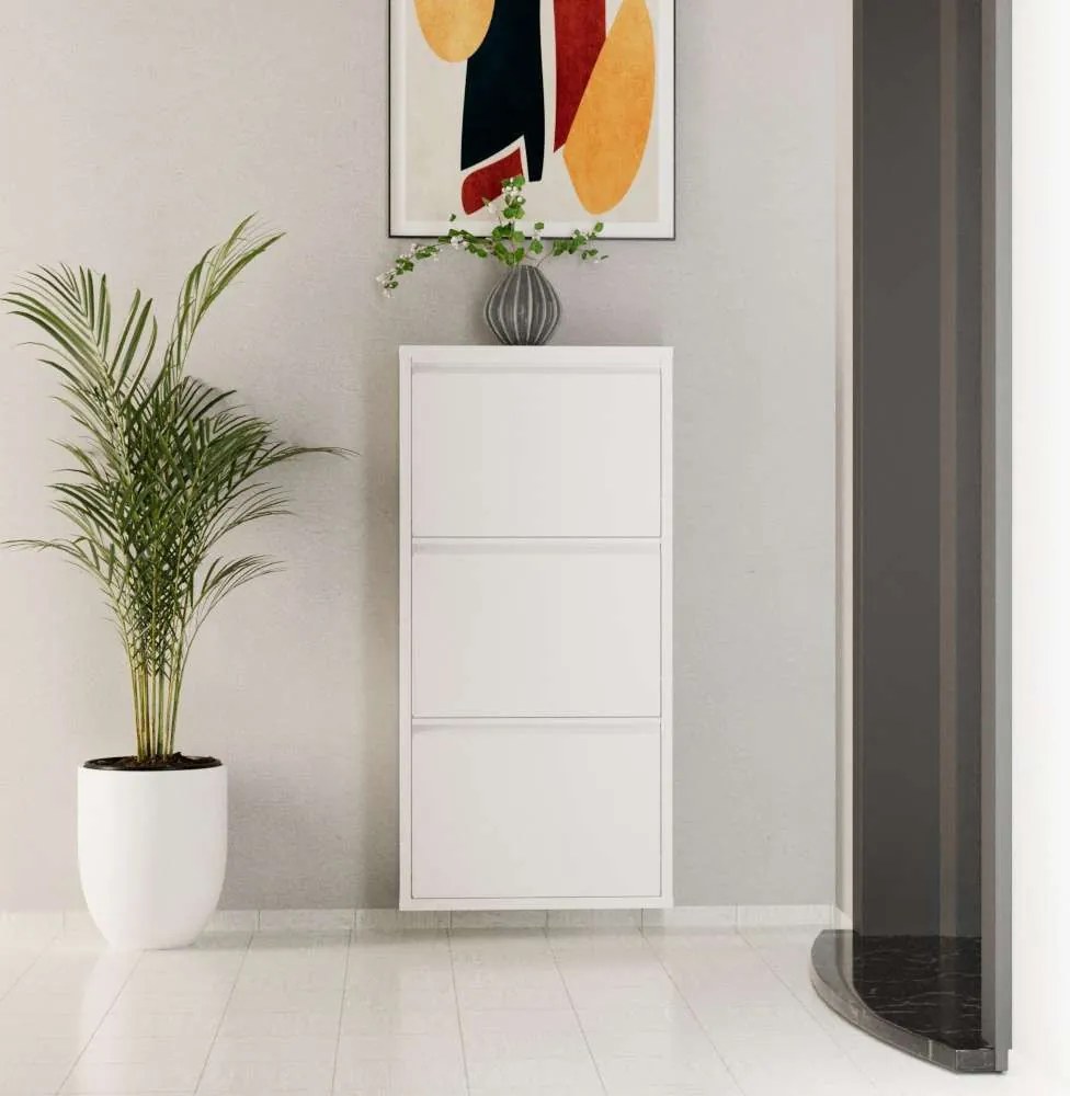 Cipősszekrény, fehér, 50 cm – TR159ORN1102