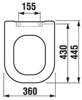 JIKA H8936103000631 - WC-ülőke DEEP duroplaszt/fehér