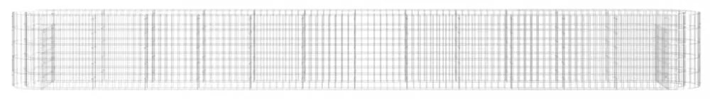 horganyzott vas gabion magaságyás 470 x 50 x 50 cm