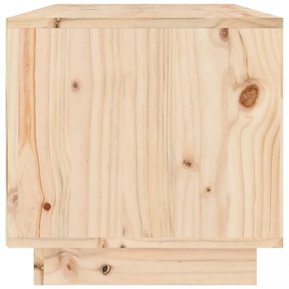 tömör fenyőfa TV-szekrény 60 x 35 x 35 cm